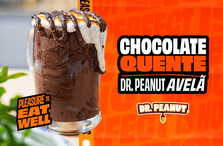Chocolate quente com Dr. Peanut Avelã