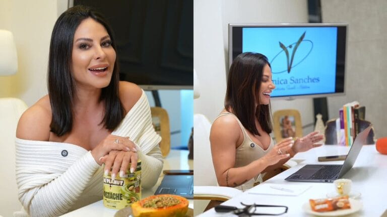 vivi sanches em seu consultorio